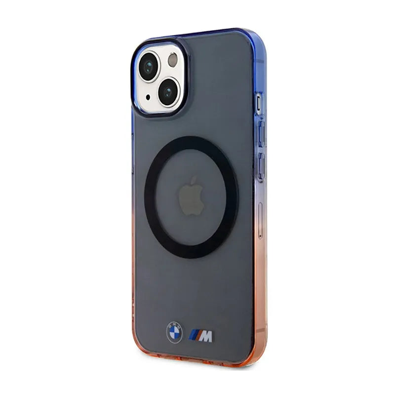 BMW Gradient Bumper MagSafe – dėklas iPhone 14 (pilkas)