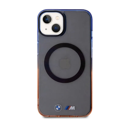 BMW Gradient Bumper MagSafe – dėklas iPhone 14 (pilkas)