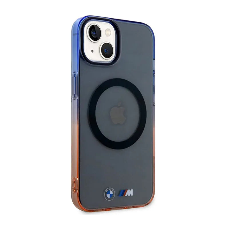 BMW Gradient Bumper MagSafe – dėklas iPhone 14 (pilkas)