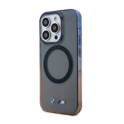 BMW Gradient Bumper MagSafe – Dėklas iPhone 14 Pro (pilkas)