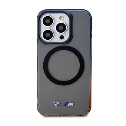 BMW Gradient Bumper MagSafe – dėklas, skirtas iPhone 14 Pro Max (pilkas)
