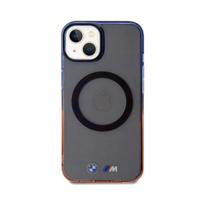 BMW Gradient Bumper MagSafe – dėklas, skirtas iPhone 15 Plus (pilkas)