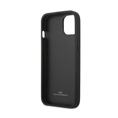 BMW Leather Curve Perforate HC – dėklas, skirtas iPhone 13 mini (raudonas)