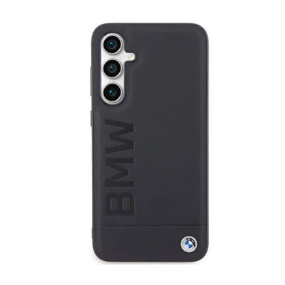 BMW Leather Hot Stamp – "Samsung Galaxy S23 FE" dėklas (juodas)