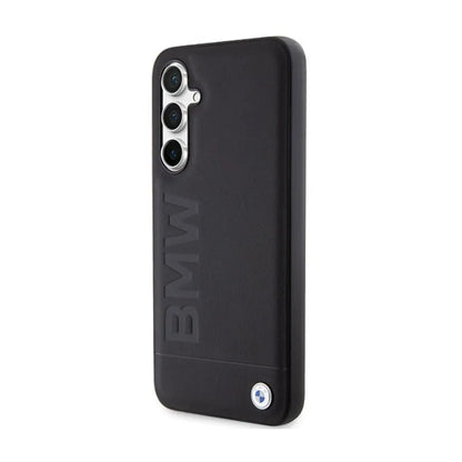BMW Leather Hot Stamp – "Samsung Galaxy S23 FE" dėklas (juodas)