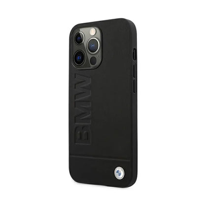 BMW logotipo įspaudas – dėklas, skirtas „iPhone 13 Pro Max“ (juodas)