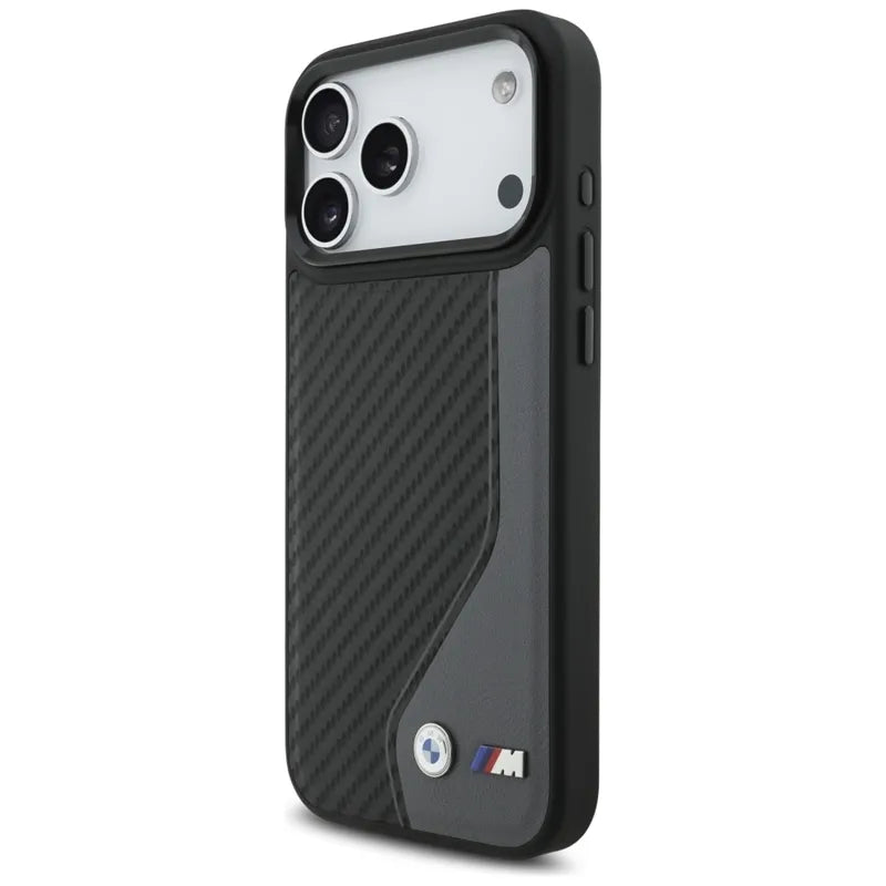 BMW M Anglies Pluoštas Logotipas MagSafe - Dėklas iPhone 17 Pro Max (antracitas)