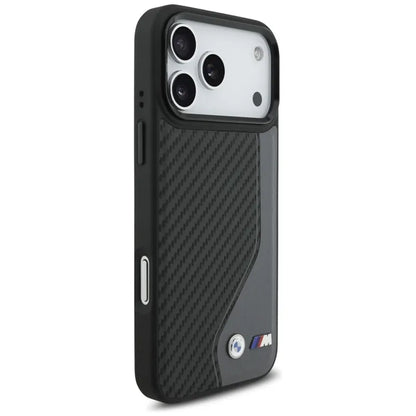 BMW M Anglies Pluoštas Logotipas MagSafe - Dėklas iPhone 17 Pro Max (antracitas)