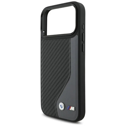 BMW M Anglies Pluoštas Logotipas MagSafe - Dėklas iPhone 17 Pro Max (antracitas)