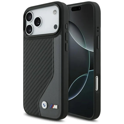 BMW M Anglies Pluoštas Logotipas MagSafe - Dėklas iPhone 17 Pro Max (antracitas)