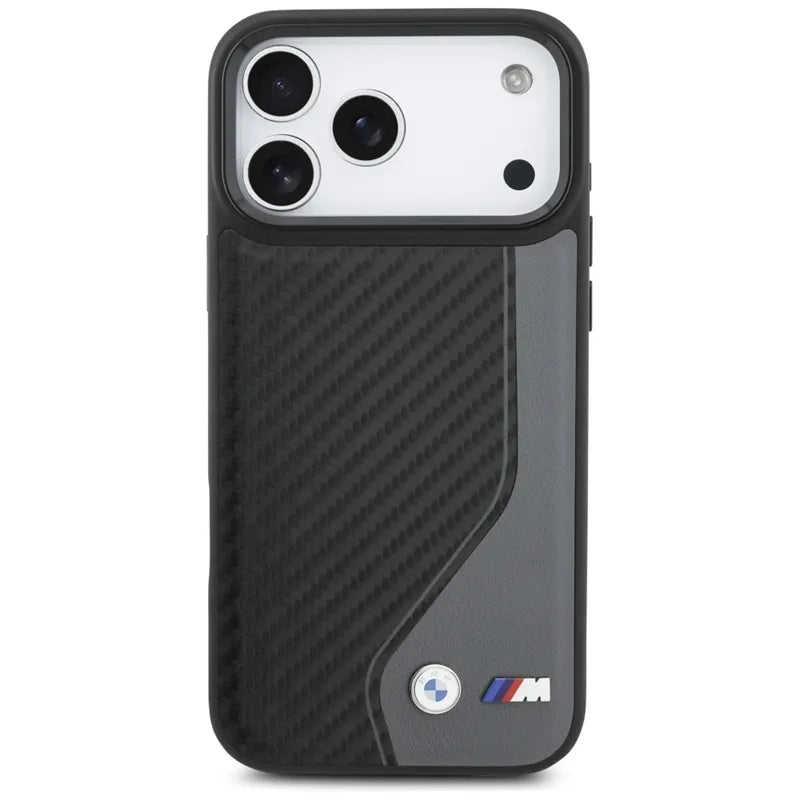 BMW M Anglies Pluoštas Logotipas MagSafe - Dėklas iPhone 17 Pro Max (antracitas)