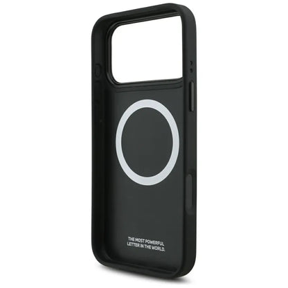 BMW M Anglies Pluoštas Logotipas MagSafe - Dėklas iPhone 17 Pro Max (antracitas)