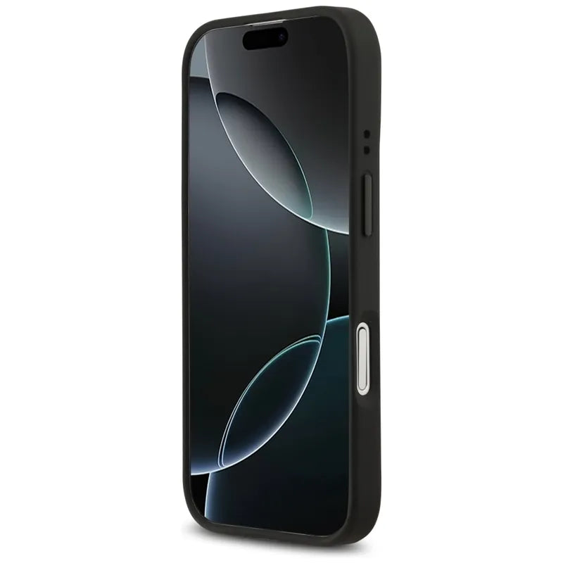 BMW M anglies pluošto logotipas MagSafe – dėklas iPhone 17 (antracitas)