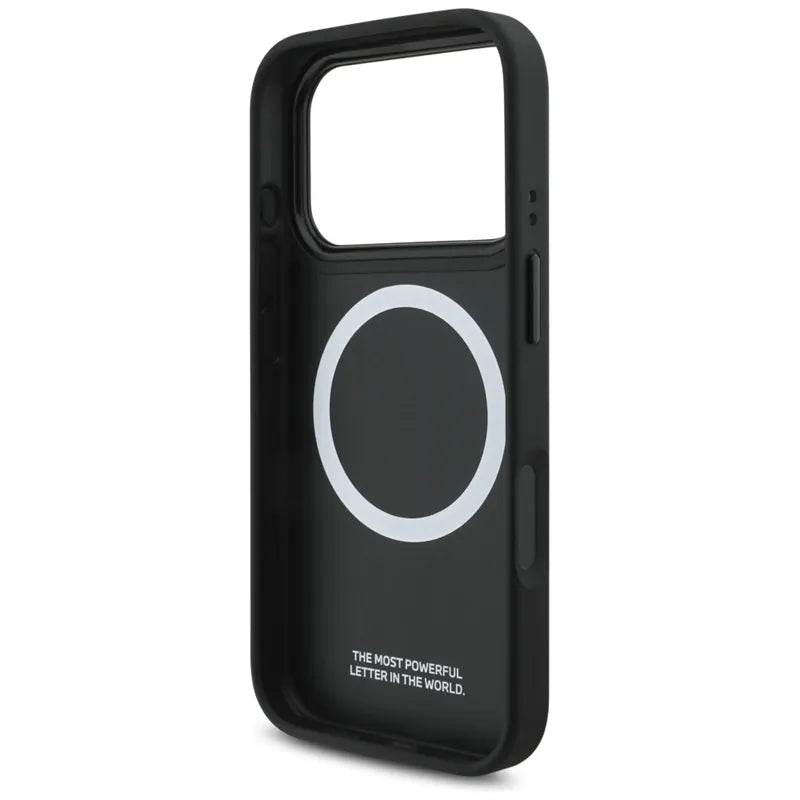 BMW M Carbon Line ir logotips MagSafe - dėklas iPhone 17 Pro (raudonas)