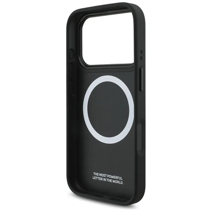 BMW M Carbon Line ir logotips MagSafe - dėklas iPhone 17 Pro (raudonas)