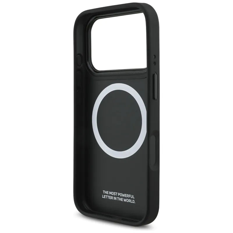 BMW M Carbon Logo MagSafe dėklas iPhone 17 Pro (mėlyna)