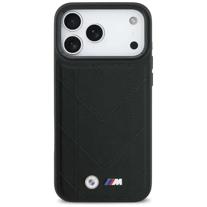 BMW M Dygsniuotas Logotipas MagSafe - iPhone 17 Pro Max dėklas (juodas)