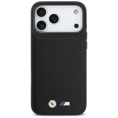 BMW M Dygsniuotas Logotipas MagSafe - iPhone 17 Pro Max dėklas (juodas)