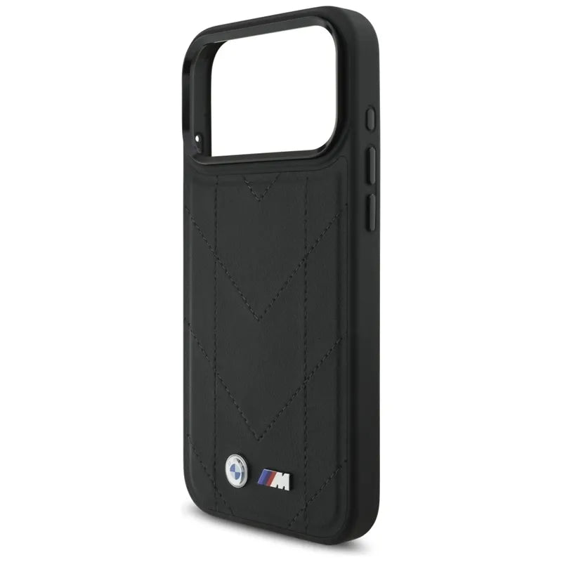 BMW M Dygsniuotas Logotipas MagSafe - iPhone 17 Pro Max dėklas (juodas)