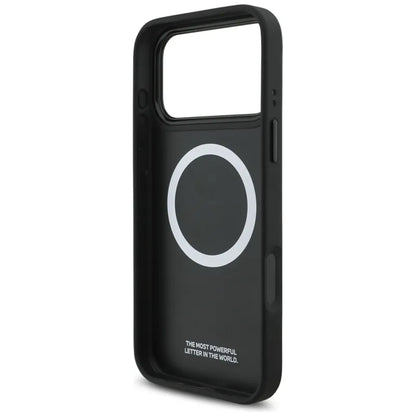 BMW M Dygsniuotas Logotipas MagSafe - iPhone 17 Pro Max dėklas (juodas)
