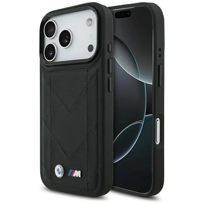 BMW M Dygštuotas logotipas MagSafe - iPhone 17 Pro dėklas (juodas)