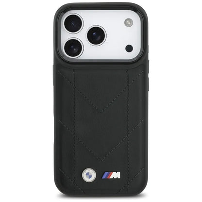 BMW M Dygštuotas logotipas MagSafe - iPhone 17 Pro dėklas (juodas)
