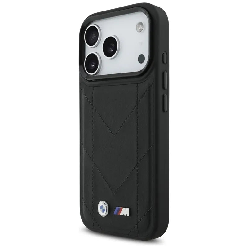 BMW M Dygštuotas logotipas MagSafe - iPhone 17 Pro dėklas (juodas)