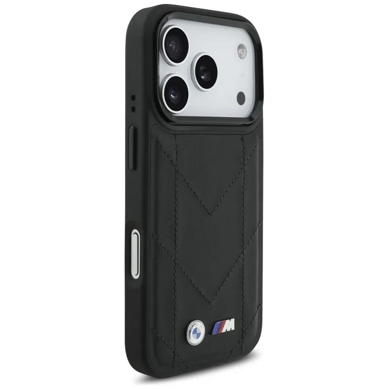 BMW M Dygštuotas logotipas MagSafe - iPhone 17 Pro dėklas (juodas)