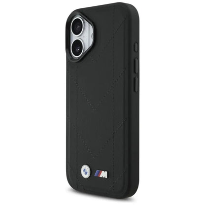 BMW M Dyjuotas logotipas MagSafe - iPhone 17 dėklas (juodas)