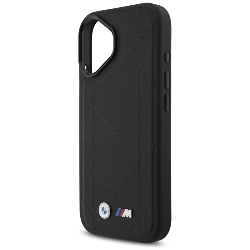 BMW M Dyjuotas logotipas MagSafe - iPhone 17 dėklas (juodas)