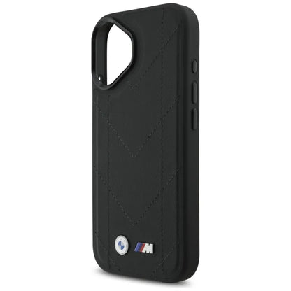 BMW M Dyjuotas logotipas MagSafe - iPhone 17 dėklas (juodas)