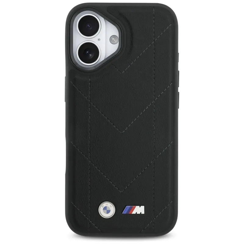 BMW M Dyjuotas logotipas MagSafe - iPhone 17 dėklas (juodas)