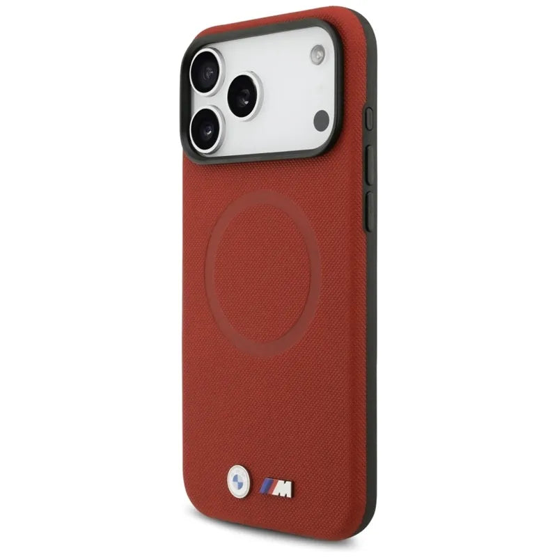 BMW M FW Metalinis Logotipas MagSafe - Dėklas iPhone 17 Pro Max (raudonas)