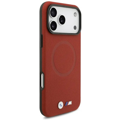 BMW M FW Metalinis Logotipas MagSafe - Dėklas iPhone 17 Pro Max (raudonas)