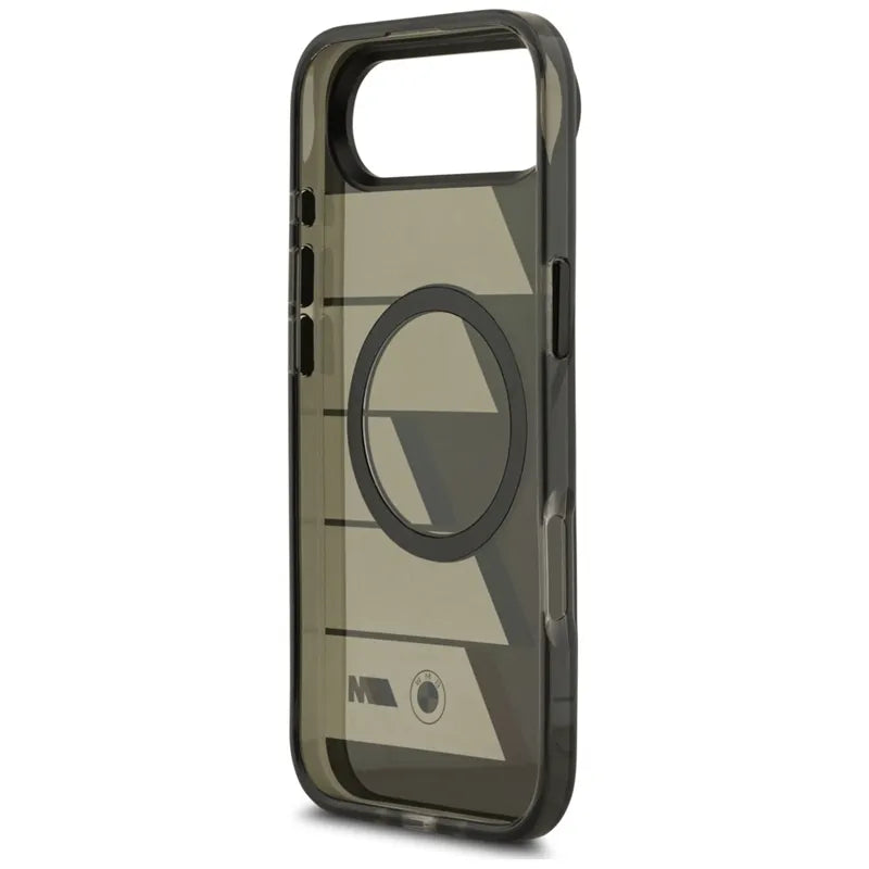 BMW M IML Metal Buttons Trispalvės Linijos MagSafe dėklas iPhone Air (antracito)