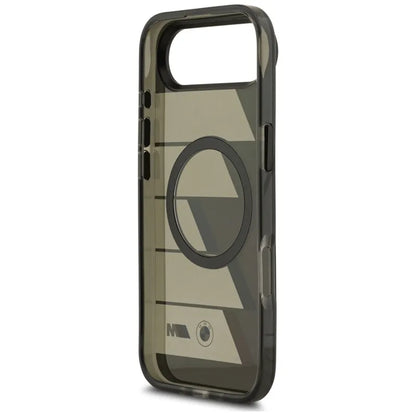 BMW M IML Metal Buttons Trispalvės Linijos MagSafe dėklas iPhone Air (antracito)