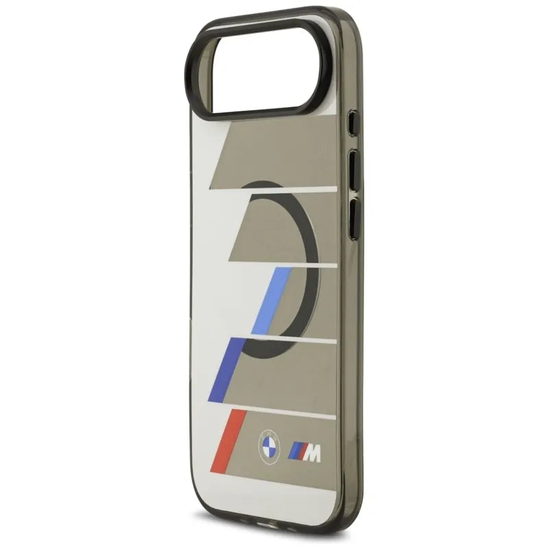 BMW M IML Metal Buttons Trispalvės Linijos MagSafe dėklas iPhone Air (antracito)
