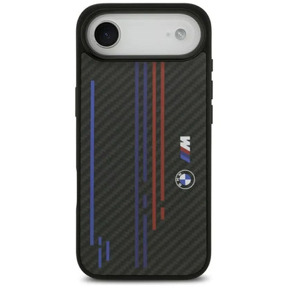 BMW M Kevlar linija ir logotipas MagSafe dėklas iPhone Air (juodas)