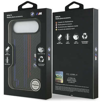 BMW M Kevlar linija ir logotipas MagSafe dėklas iPhone Air (juodas)