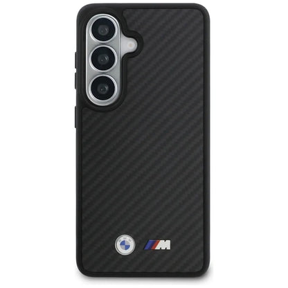 BMW M Kevlar Logo MagSafe – Samsung Galaxy S26 dėklas (juodas)
