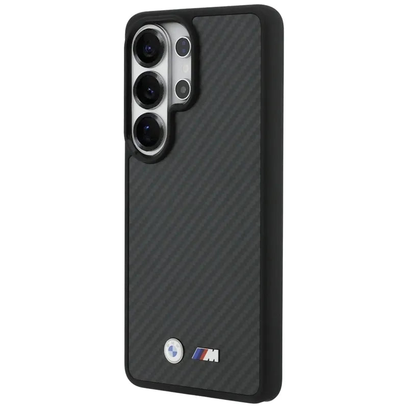 BMW M Kevlar Logo MagSafe - Samsung Galaxy S26 Ultra dėklas (juodas)