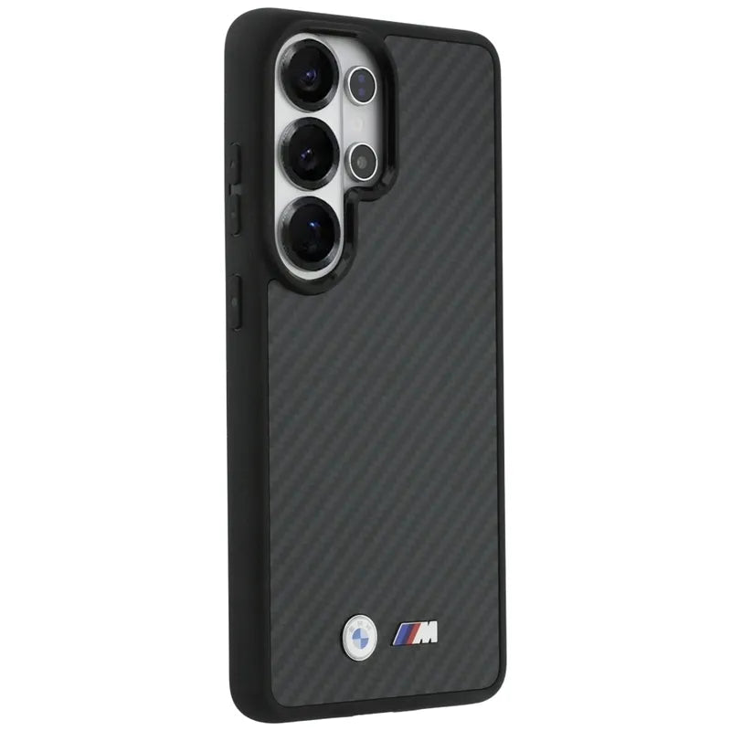 BMW M Kevlar Logo MagSafe - Samsung Galaxy S26 Ultra dėklas (juodas)