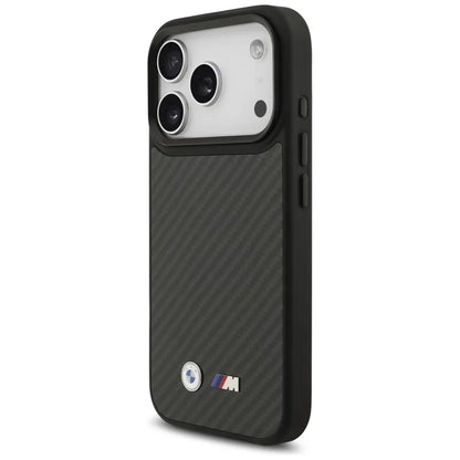 BMW M Kevlar Matinis MagSafe dėklas – iPhone 17 Pro (Juodas)