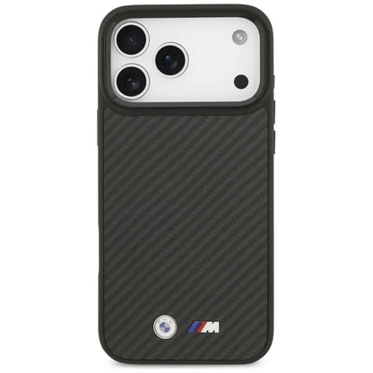BMW M Kevlar Matinis MagSafe dėklas - iPhone 17 Pro Max (Juodas)