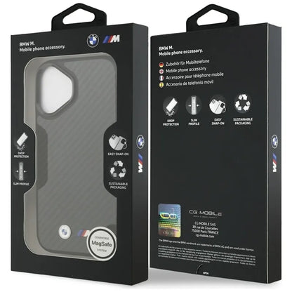 BMW M Kevlar Matt MagSafe - dėklas iPhone 17 (juodas)