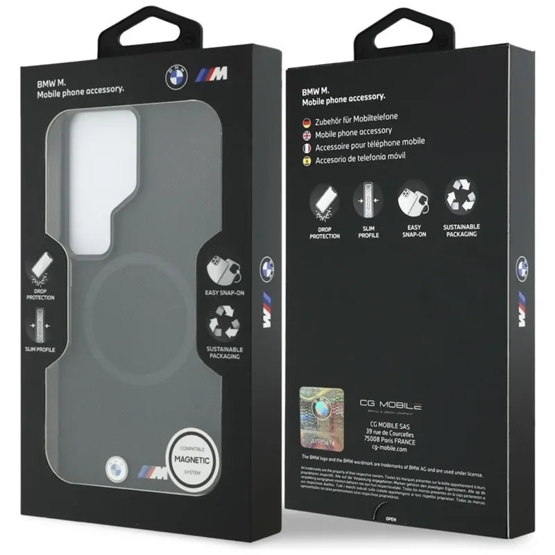 BMW M Metalinis Logotipas MagSafe dėklas Samsung Galaxy S26 Ultra (Juodas)