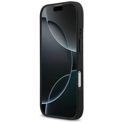BMW M Perforated Stripe Logo MagSafe – dėklas iPhone 17 (pilkas)