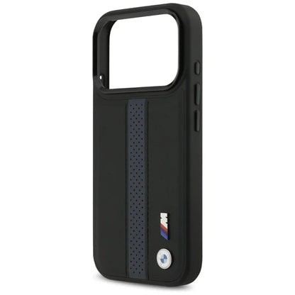 BMW M Perforated Stripe Logo MagSafe dėklas – iPhone 17 Pro (Mėlynas)