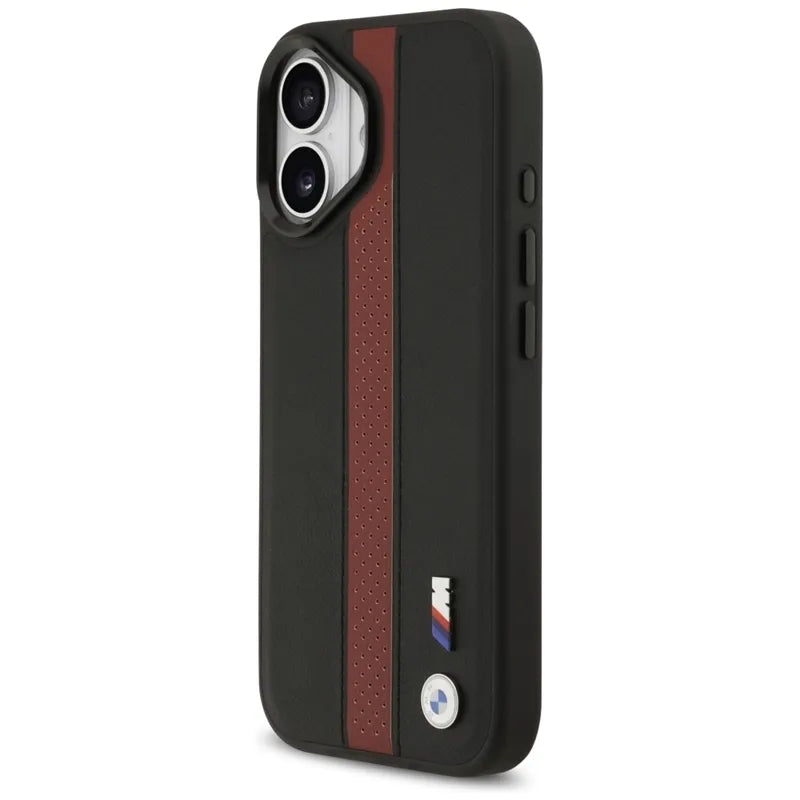 BMW M Perforated Stripe Logo MagSafe - iPhone 17 dėklas (Raudonas)