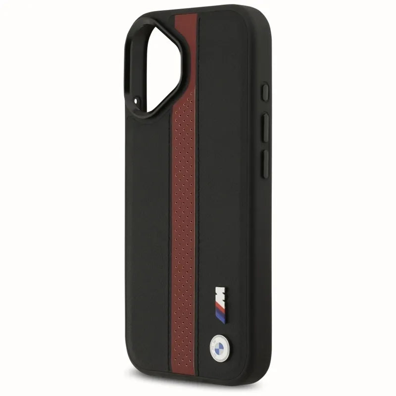 BMW M Perforated Stripe Logo MagSafe - iPhone 17 dėklas (Raudonas)